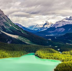 Mountains on the Glacier-Banff-Jasper Bike Tour