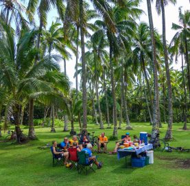 Lunch on Hawaii Big Island Bike Tour