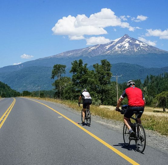 Bikers on the Chile Lakes & Volcanoes tour