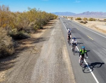 Bikers on the Palm Springs Joshua tour