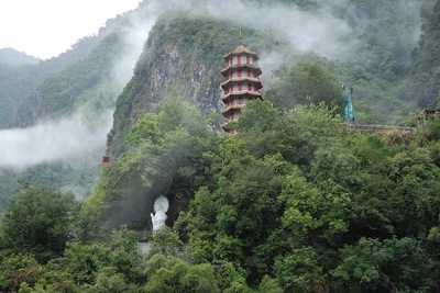 Tiansiang Pagoda in Taroko Gorge